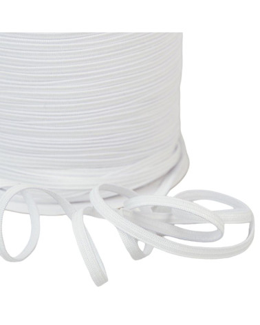 Weißes Netzgummi für Maske, 200 Meter, 4 mm