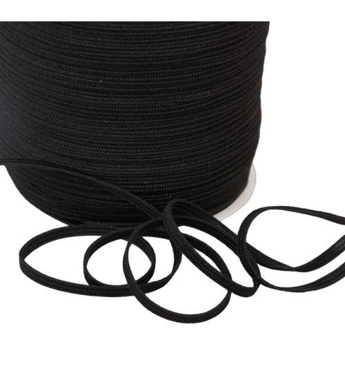 Black mesh elastic for mask 200 meters 5mm
