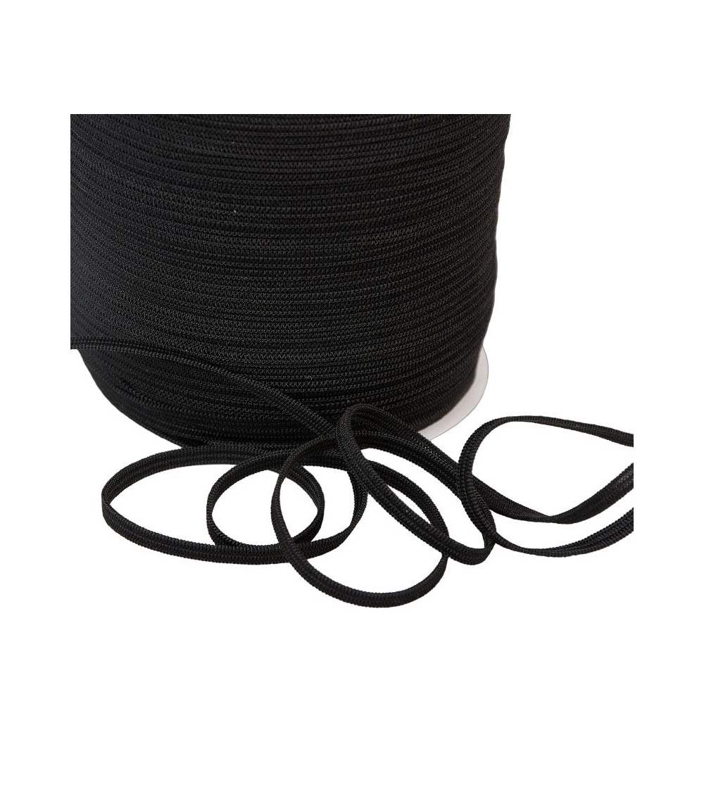 Schwarzes Netzgummi für Maske, 200 Meter, 5 mm