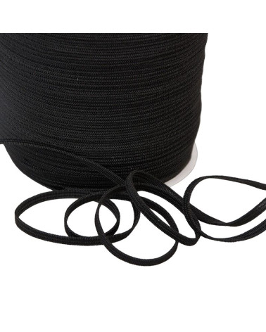 Black mesh elastic for mask 200 meters 5mm