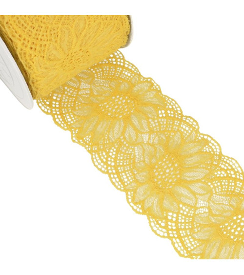 Spool 15m Yellow elastic lace 100mm
