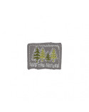 Ecusson thermocollant Fôret Sapins 3,5cm x 4,5cm