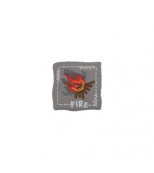 Campfire iron-on patch 3.5cm x 3cm