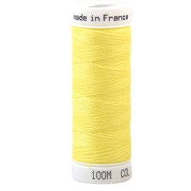 Fil à coudre polyester 100m made in France - jaune jonquille 130
