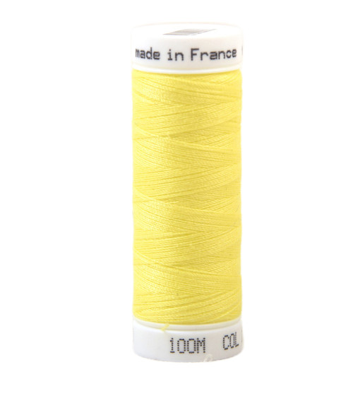 Fil à coudre polyester 100m made in France - jaune jonquille 130