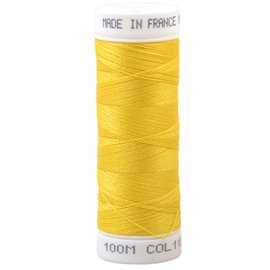 Fil à coudre polyester 100m made in France - jaune pourpier 118