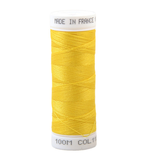 Fil à coudre polyester 100m made in France - jaune pourpier 118