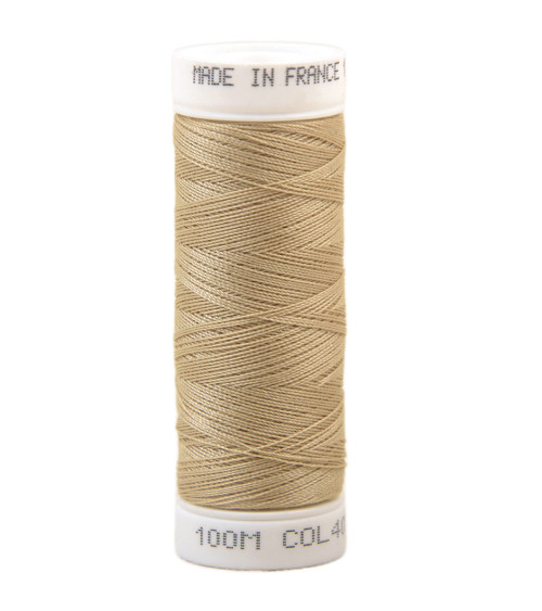 Fil à coudre polyester 100m made in France - beige bis 405