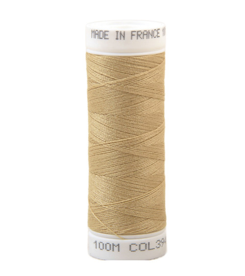 Fil à coudre polyester 100m made in France - beige etoure 394