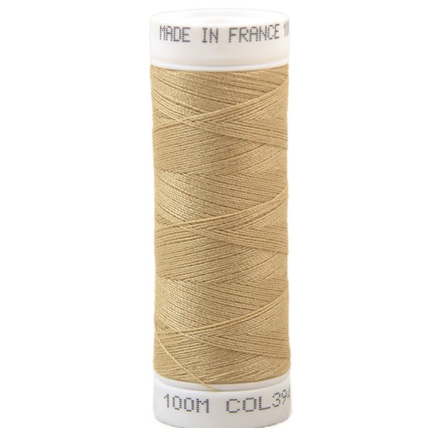 Fil à coudre polyester 100m made in France - beige etoure 394