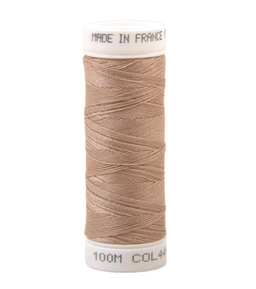 Fil à coudre polyester 100m made in France - beige chameau 449