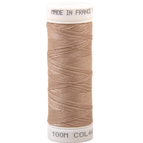 Fil à coudre polyester 100m made in France - beige chameau 449