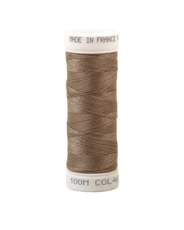 Fil à coudre polyester 100m made in France - marron teckel 461