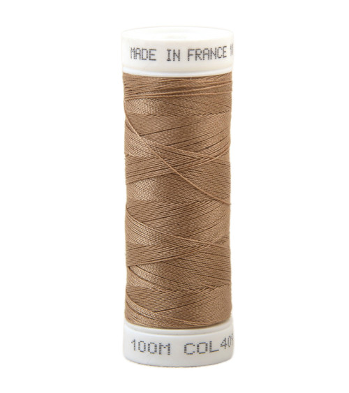 Fil à coudre polyester 100m made in France - chevreuil beige 409