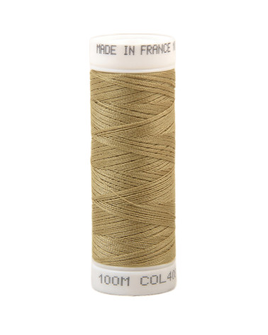 Fil à coudre polyester 100m made in France - cannelle 408