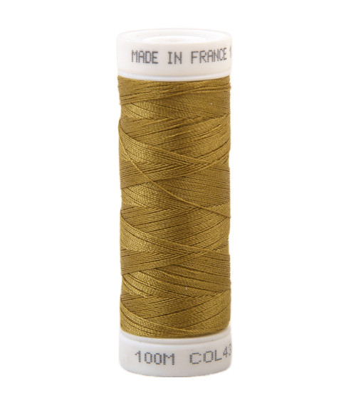 Polyester sewing thread 100m made in France - camel beige 435
