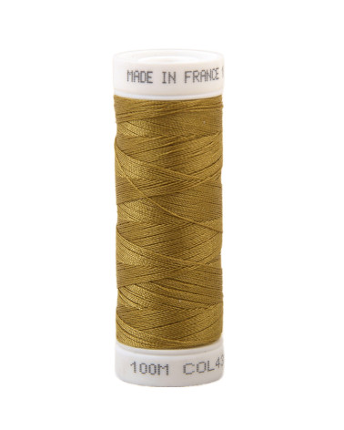 Polyester sewing thread 100m made in France - camel beige 435
