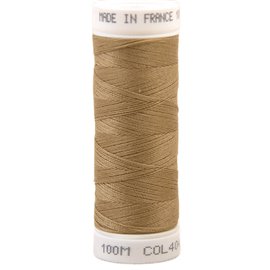 Fil à coudre polyester 100m made in France - beige 404