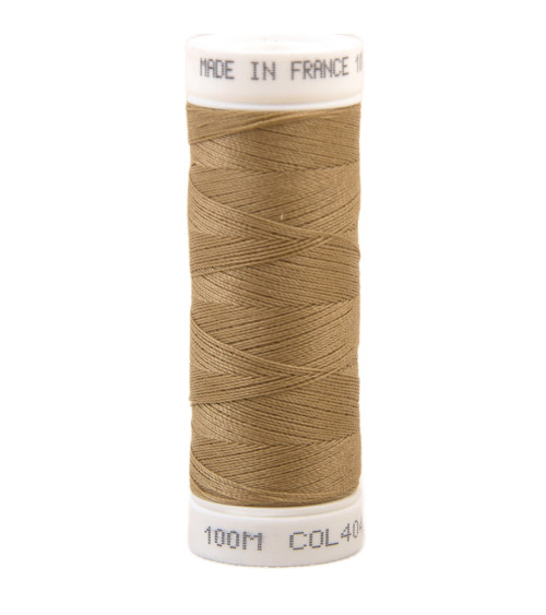 Fil à coudre polyester 100m made in France - beige 404