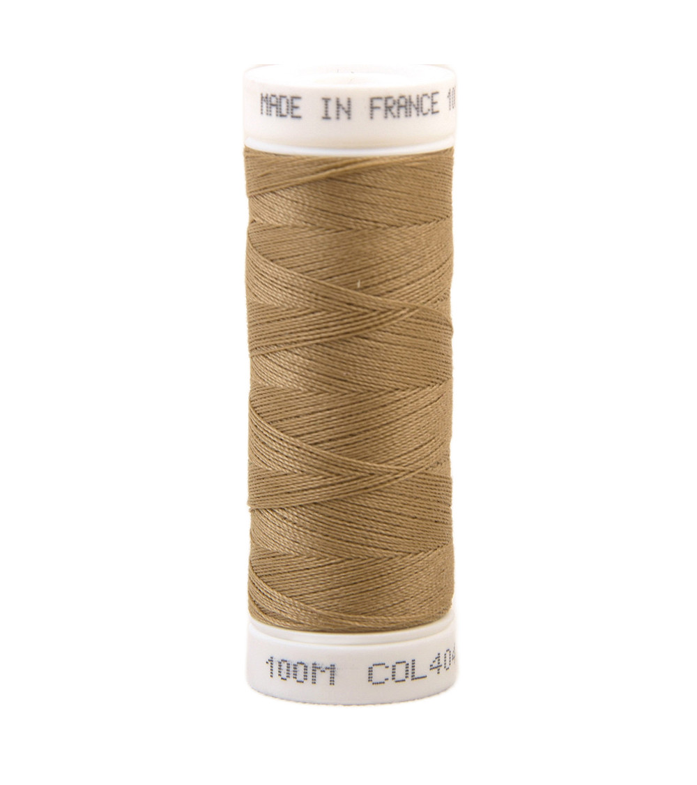 Polyester-Nähgarn 100 m, hergestellt in Frankreich – Beige 404