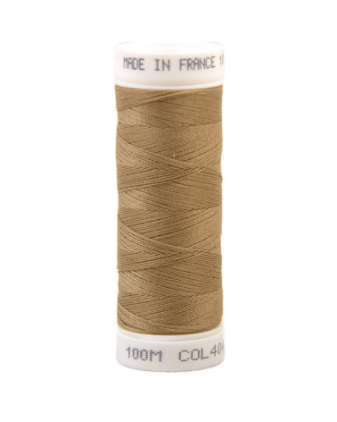 Polyester-Nähgarn 100 m, hergestellt in Frankreich – Beige 404