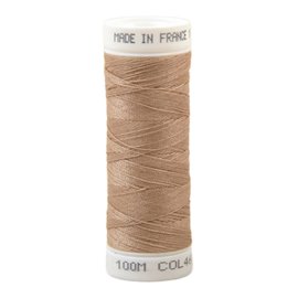 Fil à coudre polyester 100m made in France - beige chacal 460