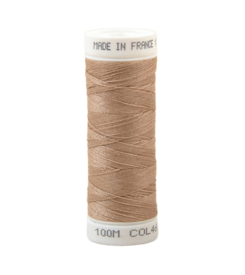 Fil à coudre polyester 100m made in France - beige chacal 460