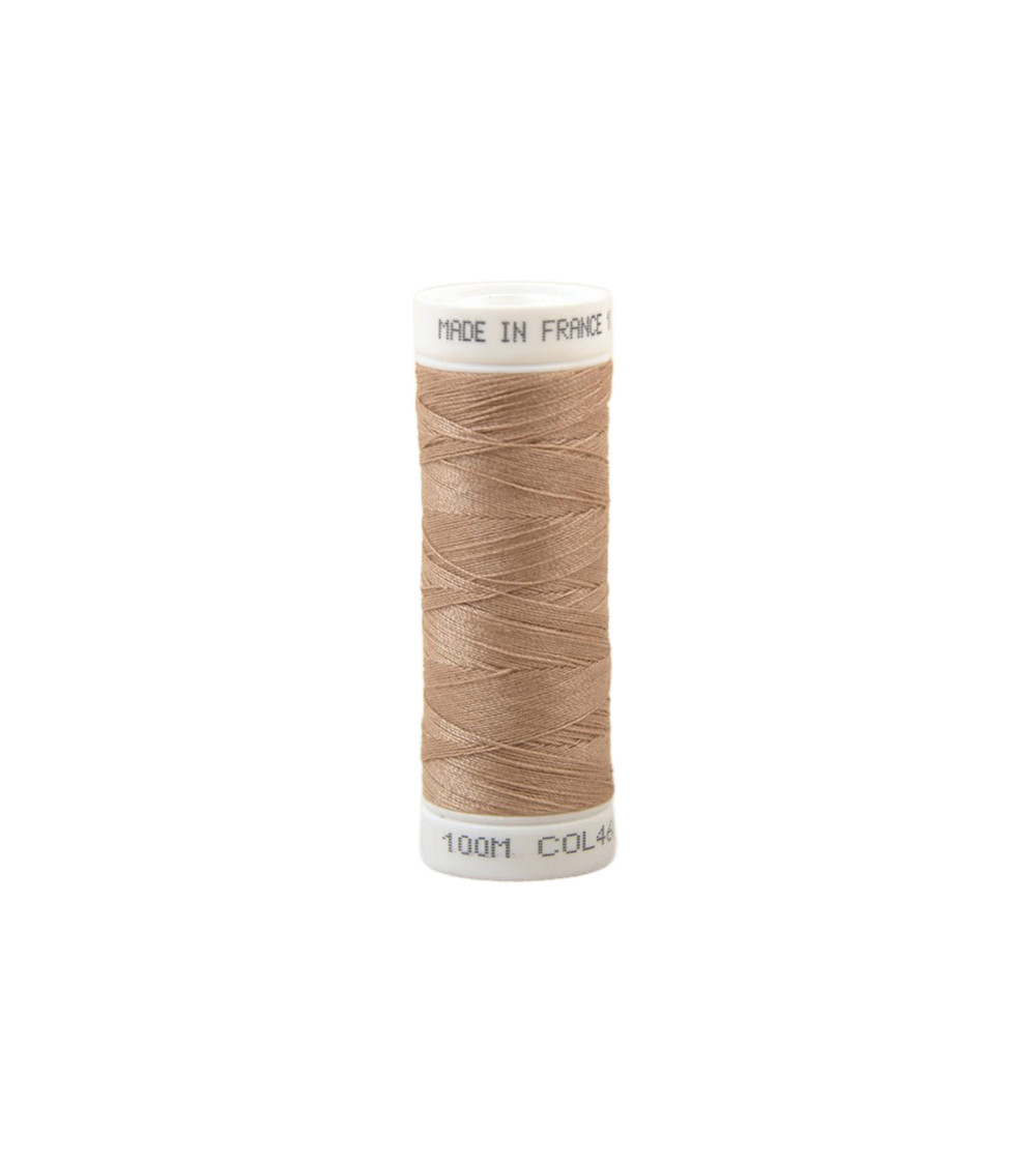 Polyester-Nähgarn 100 m, hergestellt in Frankreich – Schakalbeige 460