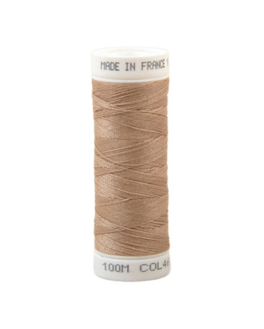 Polyester-Nähgarn 100 m, hergestellt in Frankreich – Schakalbeige 460