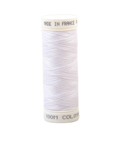 Fil à coudre polyester 100m made in France - blanc 99