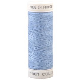 Fil à coudre polyester 100m made in France - bleu faience 313
