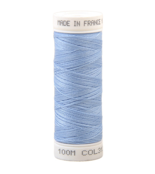 Fil à coudre polyester 100m made in France - bleu faience 313