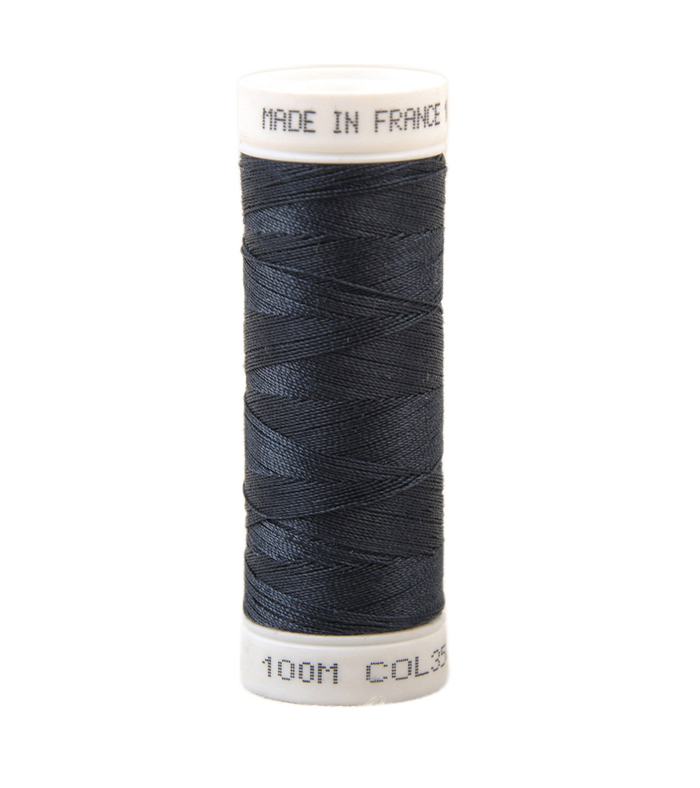 Polyester-Nähgarn 100 m, hergestellt in Frankreich – Dunkelmarine 350