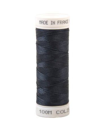 Fil à coudre polyester 100m made in France - marine fonce 350