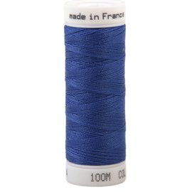 Fil à coudre polyester 100m made in France - bleu palma 324