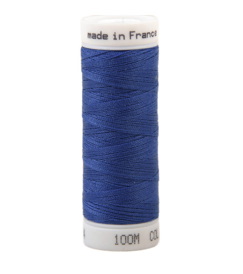 Polyester sewing thread 100m made in France - palma blue 324