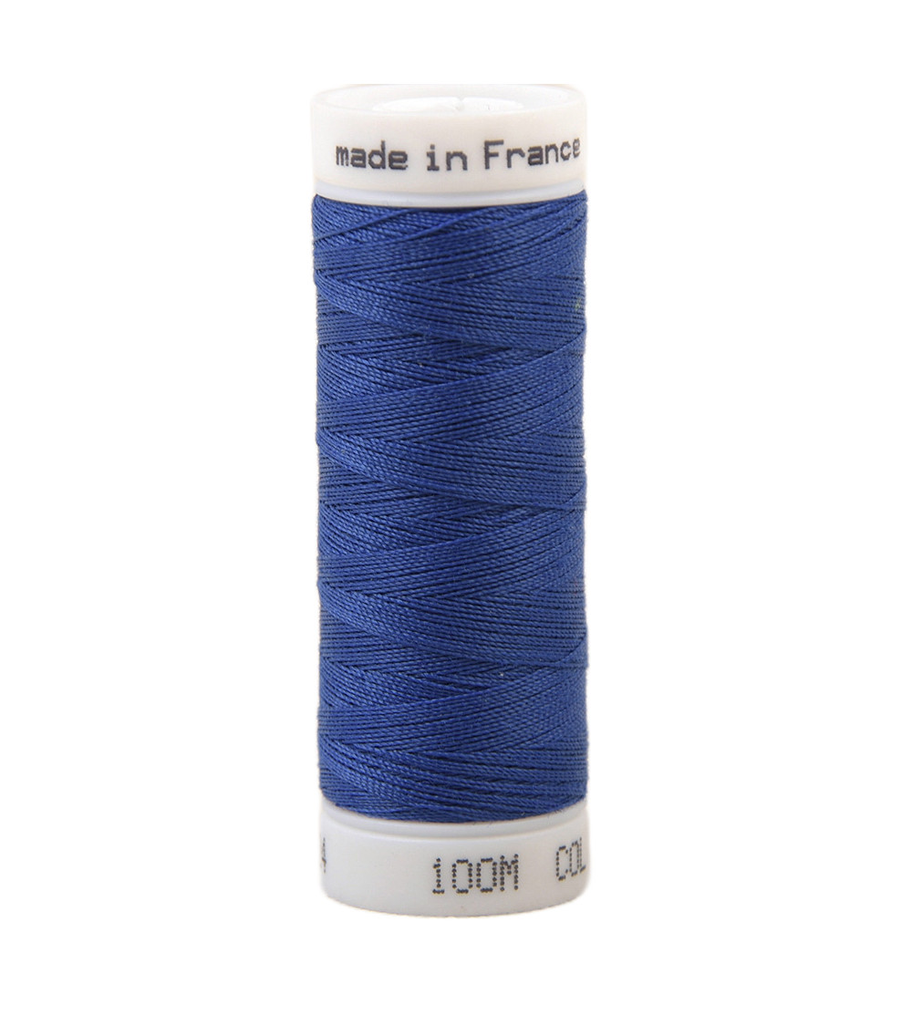 Fil à coudre polyester 100m made in France - bleu palma 324