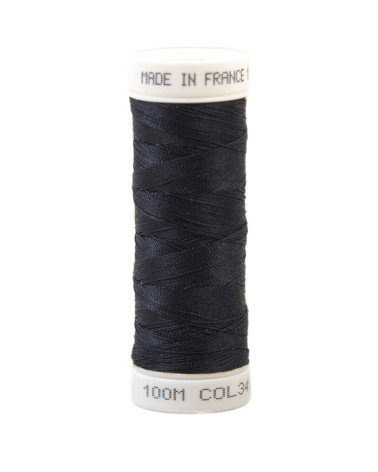 Polyester-Nähgarn 100 m, hergestellt in Frankreich – Tintenblau 349