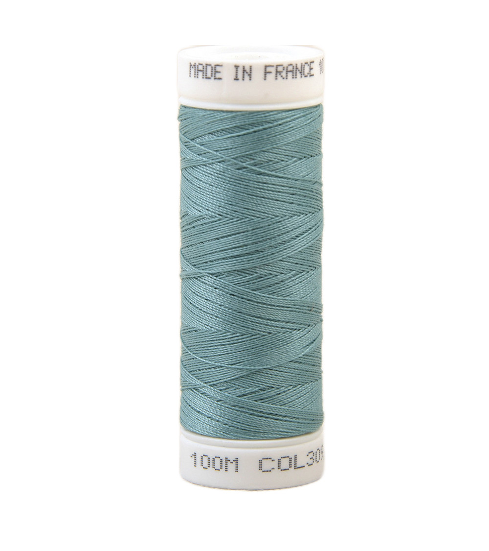 Fil à coudre polyester 100m made in France - bleu glacier 309