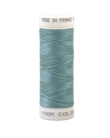 Fil à coudre polyester 100m made in France - bleu glacier 309