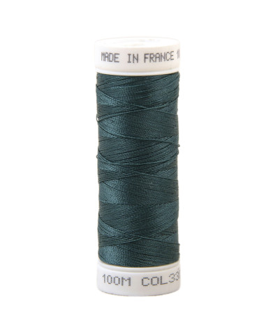 Polyester sewing thread 100m made in France - belu petrike 330