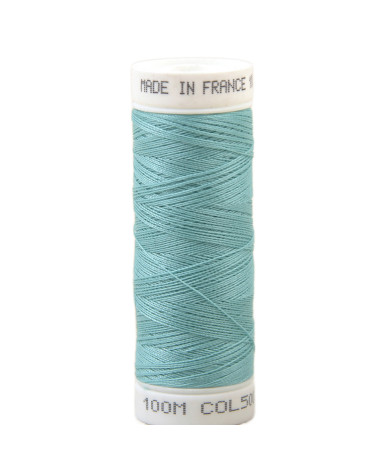 Filo da cucito in poliestere 100 m prodotto in Francia - verde menta 500