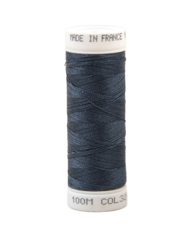 Hilo de coser de poliéster 100m fabricado en Francia - azul aviación 329