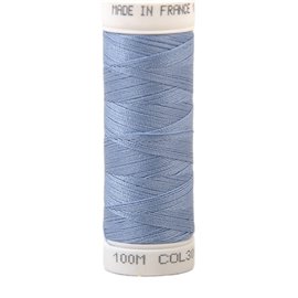 Fil à coudre polyester 100m made in France - bleu azur 301