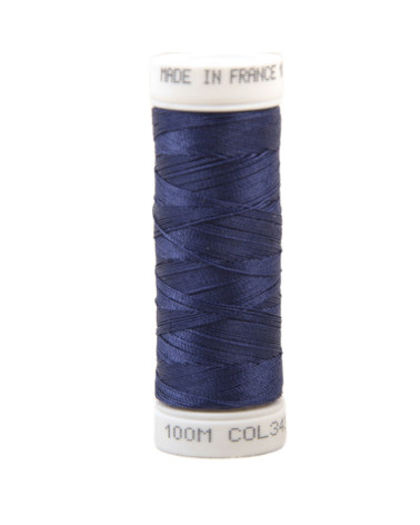 Hilo de coser de poliéster 100m fabricado en Francia - azul alpino 343