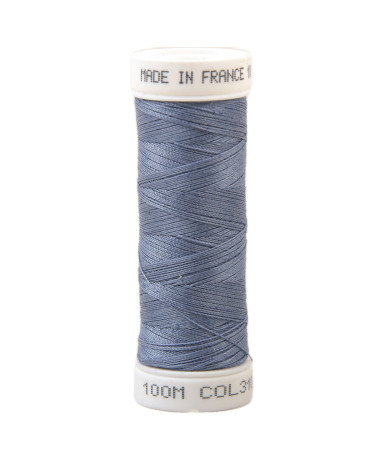 Hilo de coser de poliéster 100m fabricado en Francia - azul acónito 310