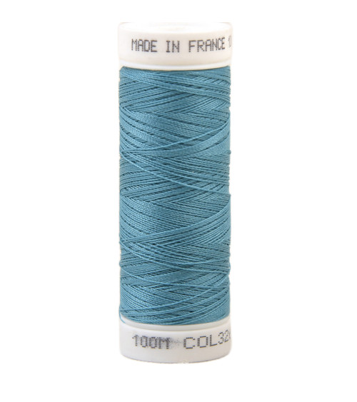 Fil à coudre polyester 100m made in France - bleu delphinium 326