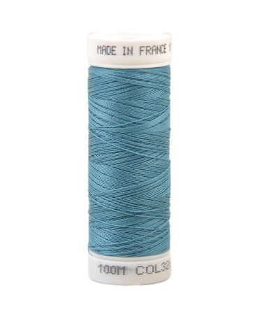 Fil à coudre polyester 100m made in France - bleu delphinium 326