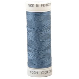 Fil à coudre polyester 100m made in France - bleu horizon 347