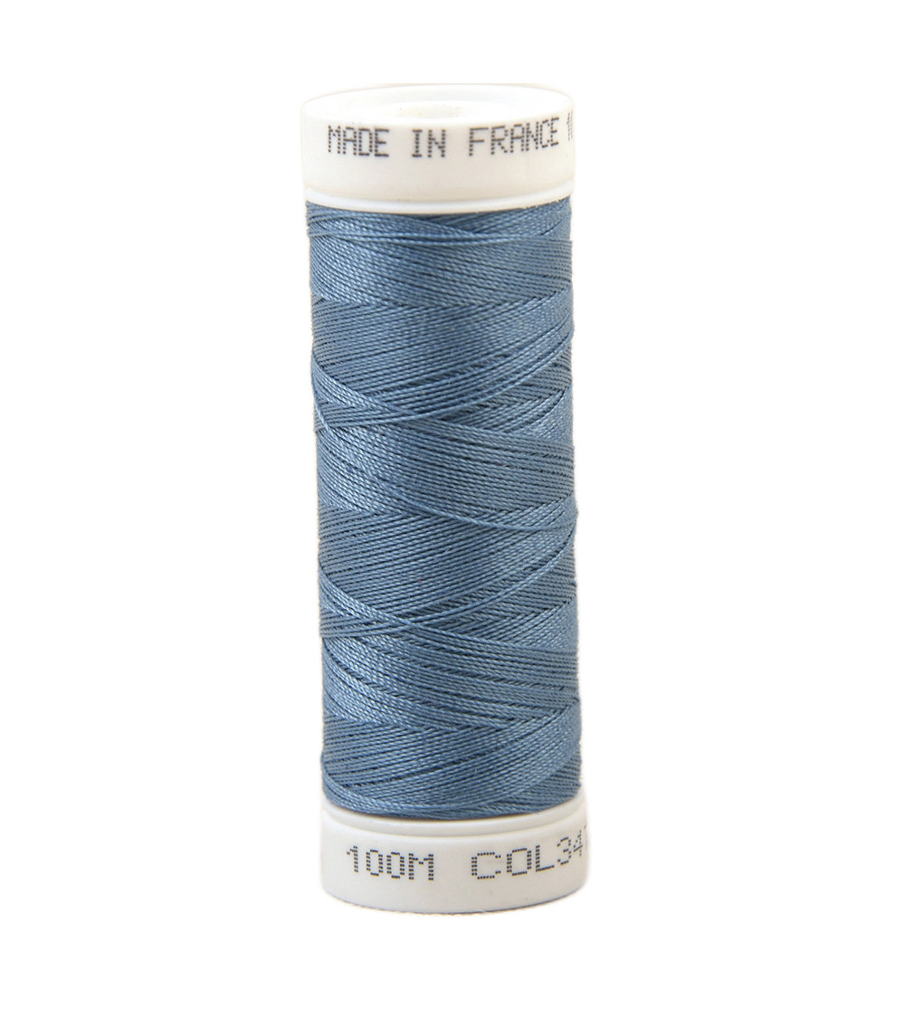 Hilo de coser de poliéster 100m fabricado en Francia - azul horizonte 347
